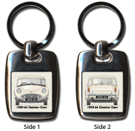 Daimler Dart SP250 1959-64 (disc wheels) Keyring 5